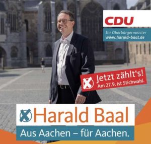 In der Stichwahl: Harald Baal, OB-Kandidat der CDU.